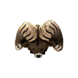Vintage Artesania Rinconda Handmade Clay Ram Figurine – Uruguay